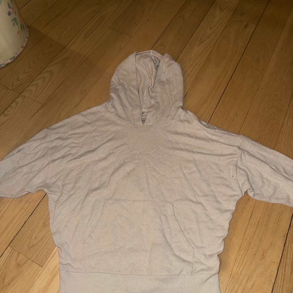 American Eagle Outfitters Cream Hoodie